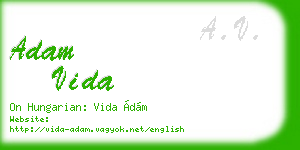 adam vida business card